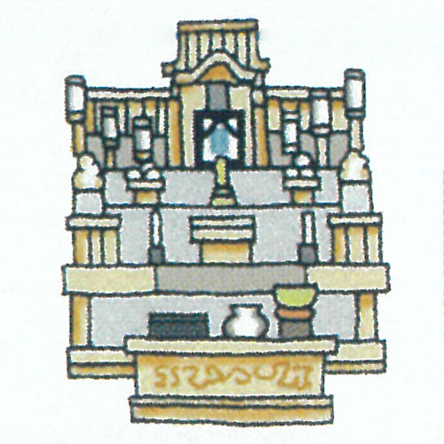 祭壇のイラストです。