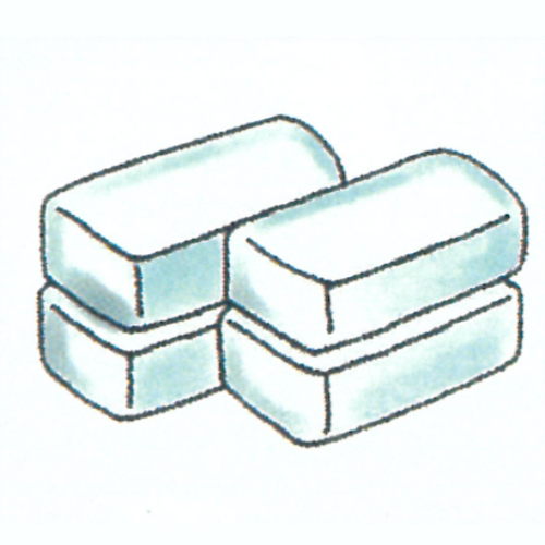 ドライアイスのイラストです。