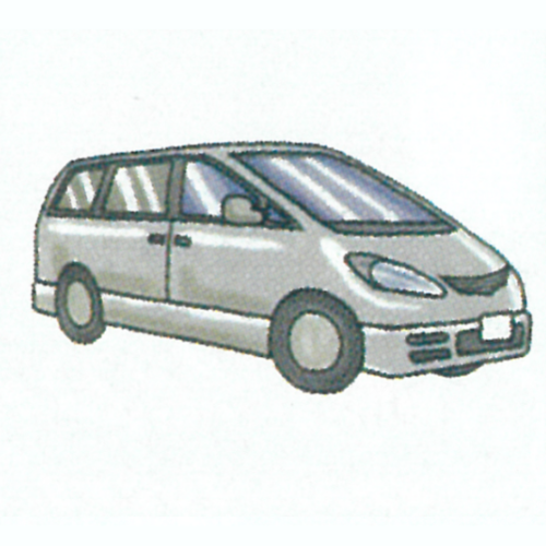 寝台車搬送のイラストです。