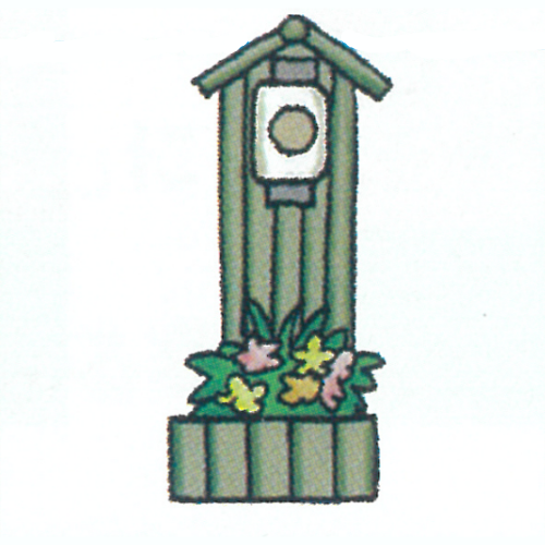 門前飾りのイラストです。