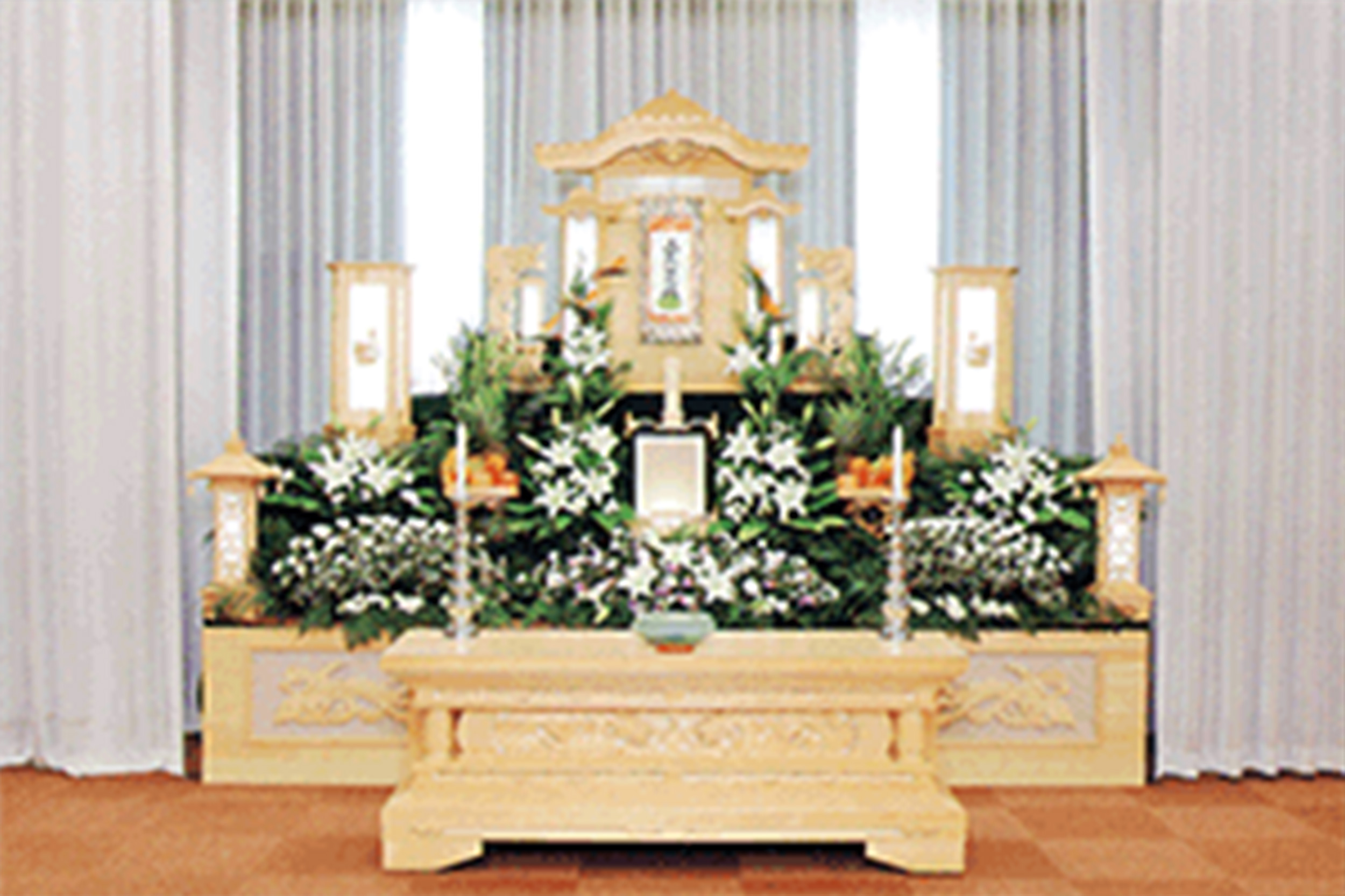 30万円コースの祭壇例です。